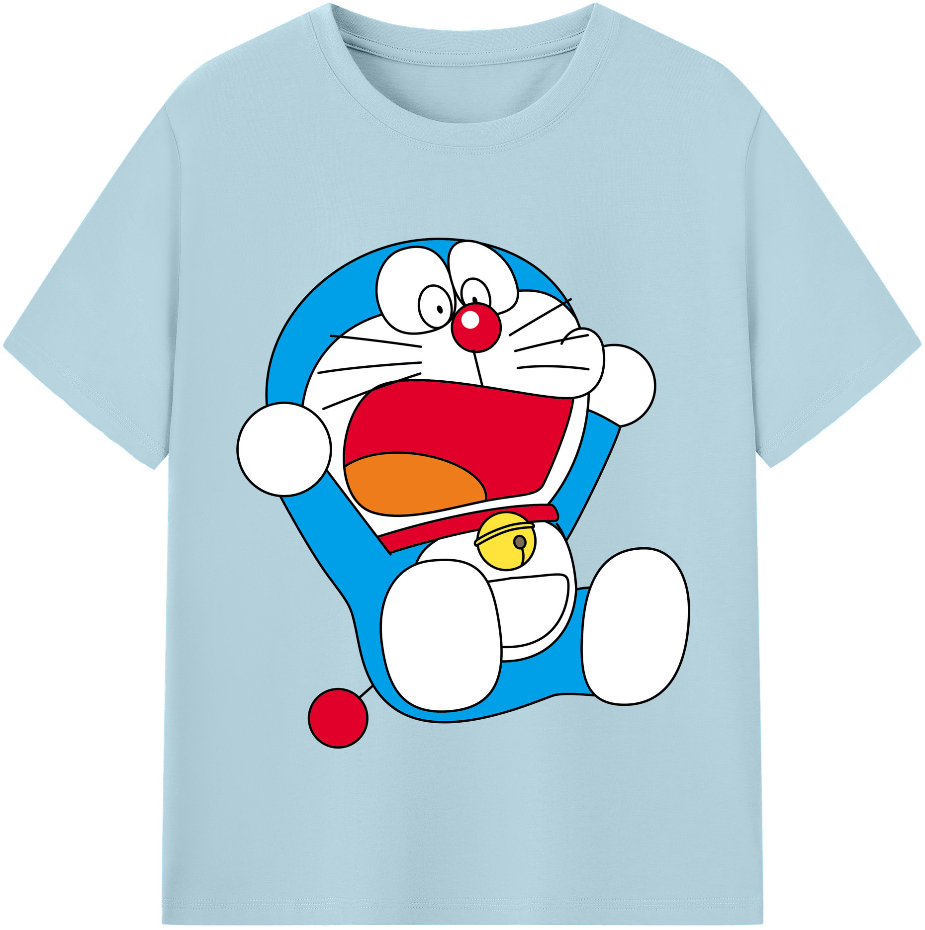 （画像用） ドラえもん Doraemon 綿100％半袖Tシャツ（フロントプリント）